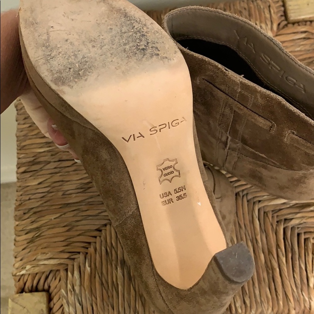 Via Spiga brown suede booties size 5.5 🔥 - Picture 5 of 5